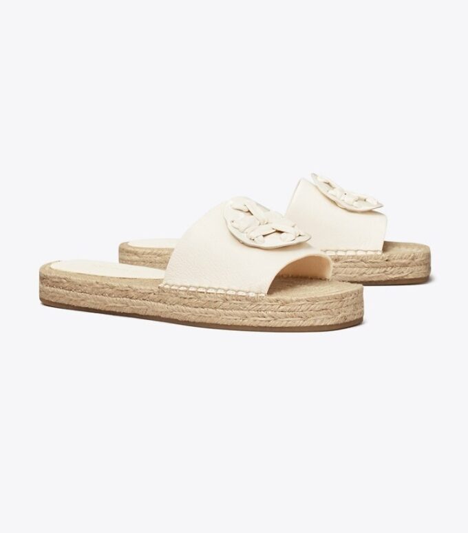 Woven Double T Espadrille Slide Woven Double T Espadrille Slide