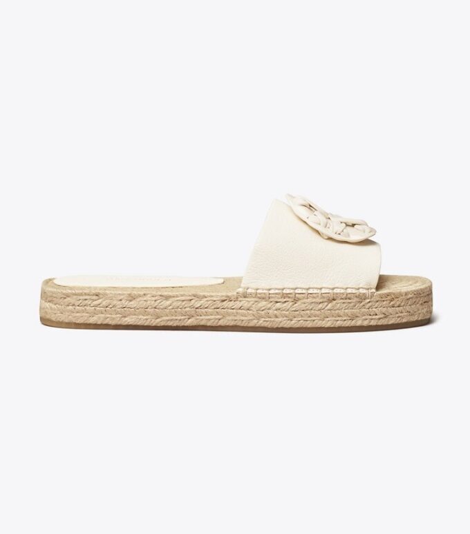 Woven Double T Espadrille Slide Woven Double T Espadrille Slide