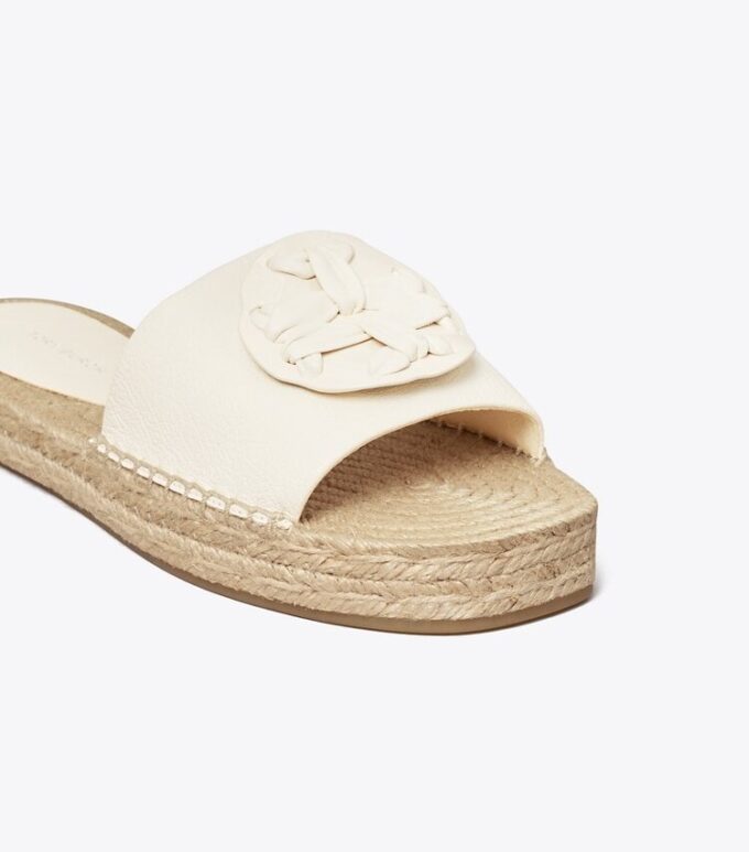 Woven Double T Espadrille Slide Woven Double T Espadrille Slide
