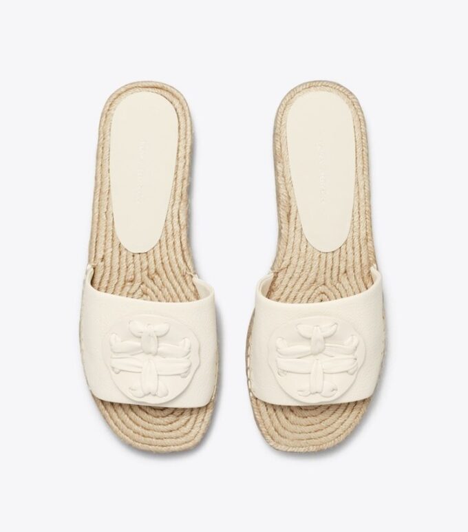 Woven Double T Espadrille Slide Woven Double T Espadrille Slide