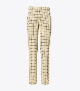Yarn-Dyed Double Knit Track Pants