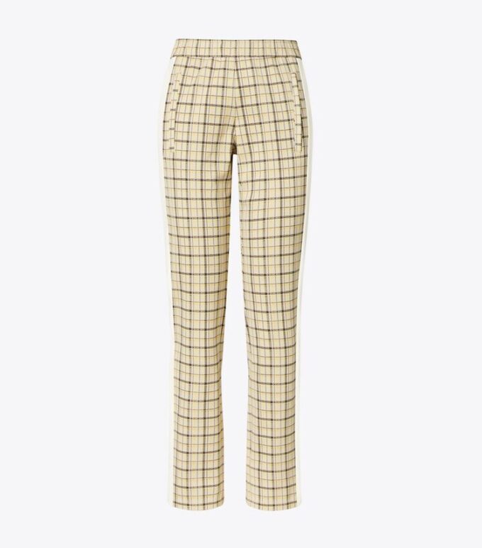Yarn-Dyed Double Knit Track Pants