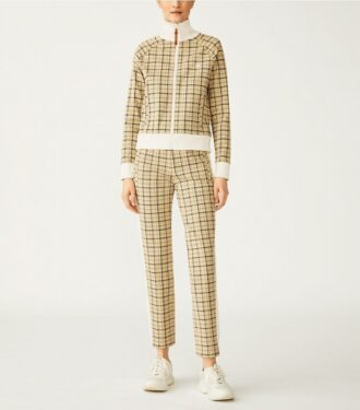 Yarn-Dyed Double Knit Track Pants