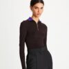 Zip Front Long-Sleeve Jersey Top Zip Front Long-Sleeve Jersey Top